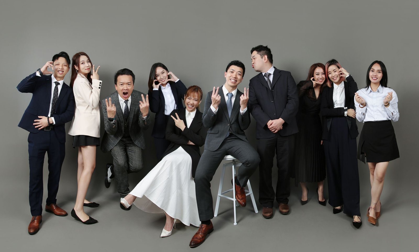 Group business photo studio
